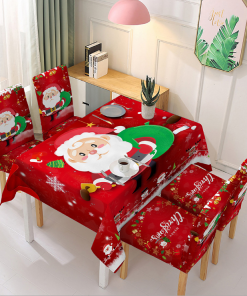 2024 New Christmas Chair Covers With Tablecloth