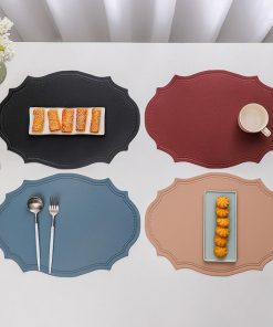 Faux Leather Placemats for Dinner Table