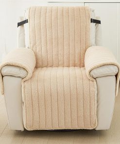 Rabbit Velvet Reclining Chair Cover Armrest Chair Covers