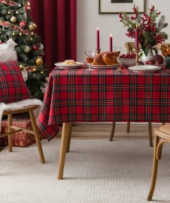 Buffalo Plaid Christmas Tablecloth