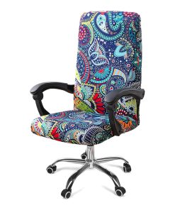 Printed Washable Stretchable Office Chair Cover One Piece