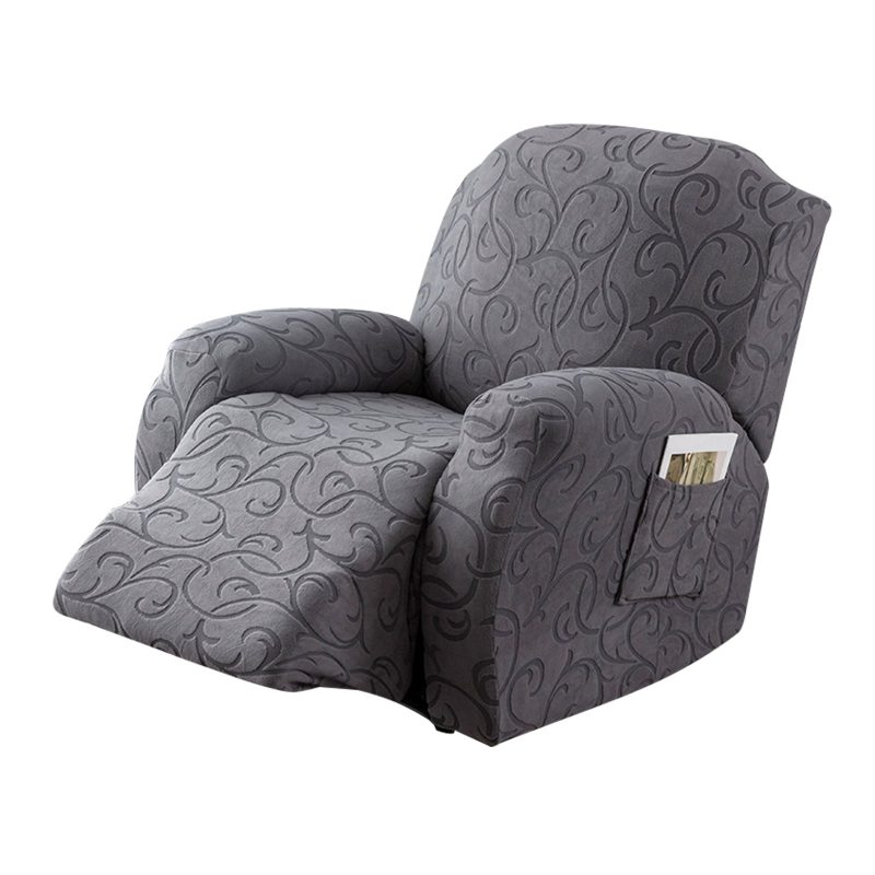 Flower Pattern Single Recliner Chair Cover