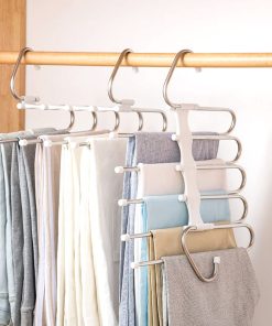 Space Saving S-Type Stainless Steel Clothes Pants Hangers