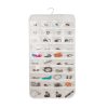Double Sided Hanging Jewelry Organizer (80 Pockets, 33.5'' X 17'')