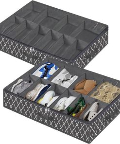 Underbed Storage Containers For Shoes & Clothes (29.5'' X 23.6'' X 5.9'')