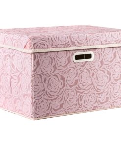 Large Collapsible Storage Bin with Lid (17.7'' X 11.8'' X 11.8'')