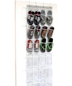 Over The Door Shoe Organizer (24 Pockets, 64'' X 19'')