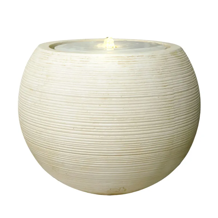 Indoor Outdoor Garden Ornament Made of Poly-Fiber Glass and Ceramics