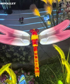Wholesale Artificial Model Gigantic UV LED Dynamic Insect Flying Toy 3D Dragonfly Garden Ornament Home Decor Weather Resistant