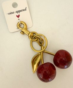 Cherry On Top Bag Charm - Red Shimmer