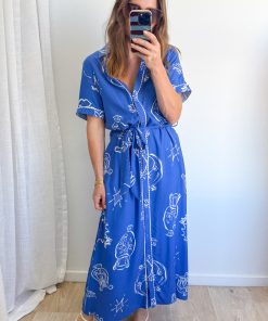 Darlie Dress - Blue Vase