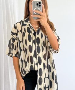 Dela Shirt - Black Sand Spot