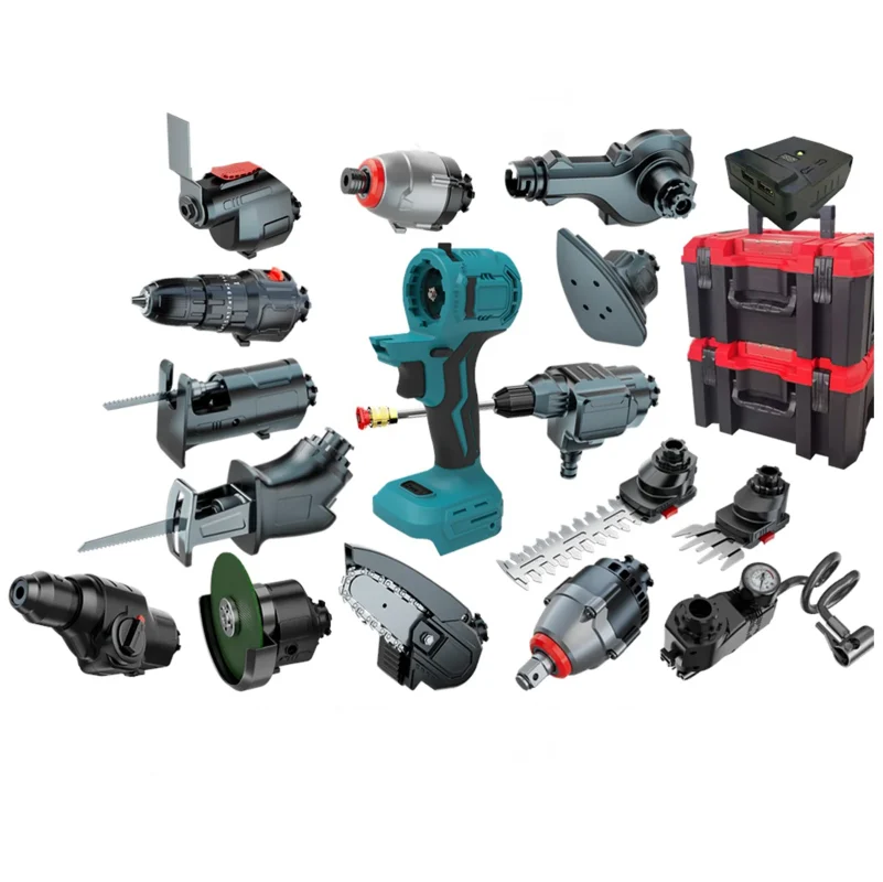 20V Rechargeable Multipurpose Power Tools Combination Set 11 in 1 Cordless Multifunctional Lithium Electric Tool Kits