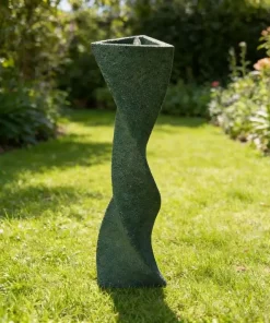 New Style Electric Portable Outdoor Garden Rectangle Fiberglass Resin Modern Decorative Fountain Waterfall with LED Lights