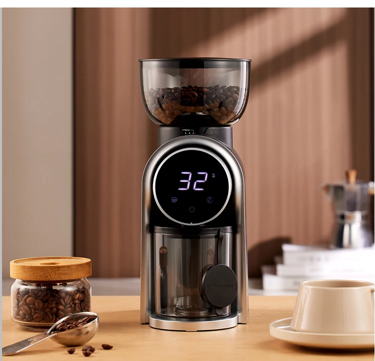 Electric Coffee Bean Grinder Coffee Bean Mill Pour-over Espresso Powder Maker Household Small-sized Adjustable in Fineness