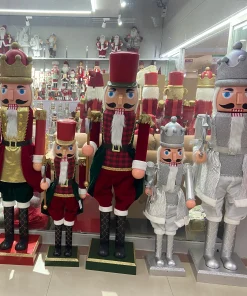 Plastic Large Giant Life Size 6ft Animated Music Singing Outdoor Christmas Nutcracker Dolls Solider Decorations