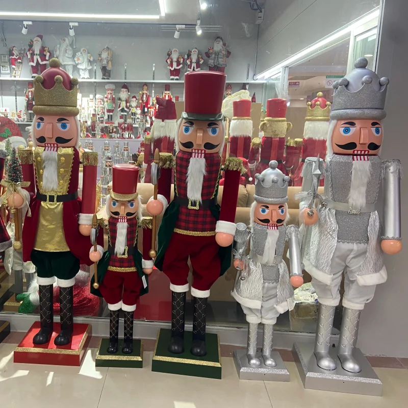 Plastic Large Giant Life Size 6ft Animated Music Singing Outdoor Christmas Nutcracker Dolls Solider Decorations