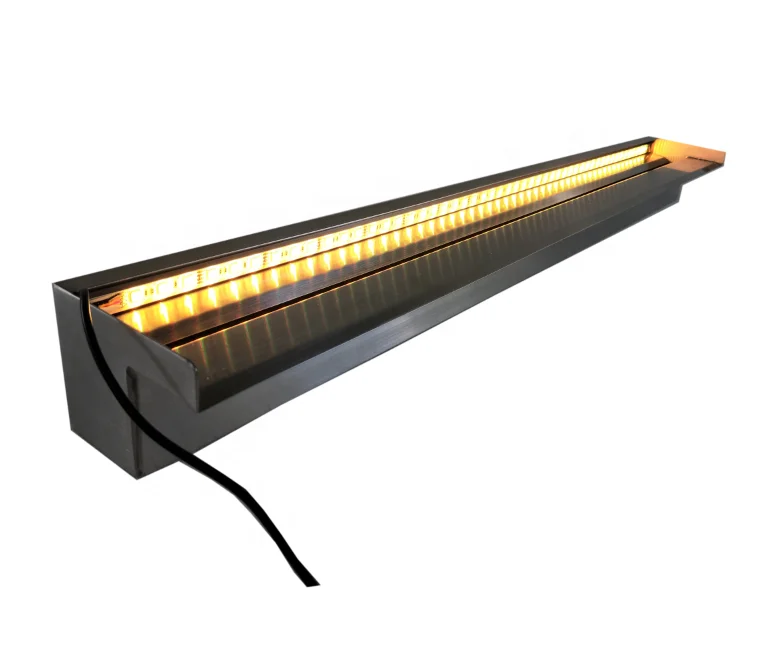 Swimming Pool Water Blade Ornament Stainless Steel Water Scupper Waterfall Spillway