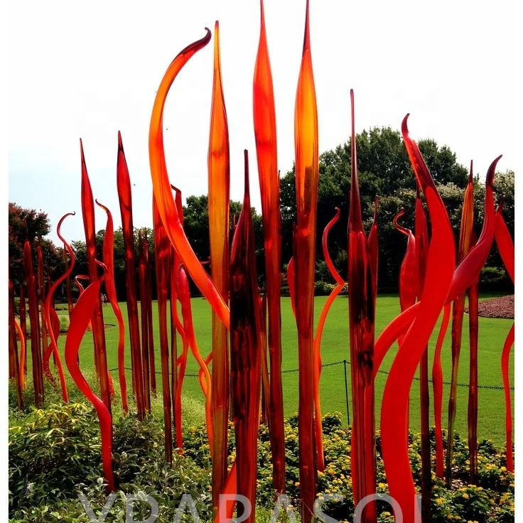 Garden Status Outdoor Decorations Wedding Decor Customized Handmade Tall Murano Glass Sculpture