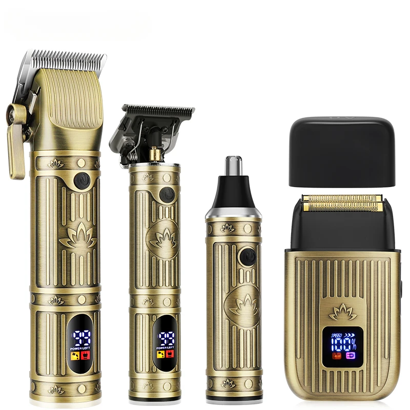 Wholesale 993 All Metal USB Rechargeable 4-in-1 Nose Hair for Clipper Trimmer Kit Cordless Hair Grooming for Household Use