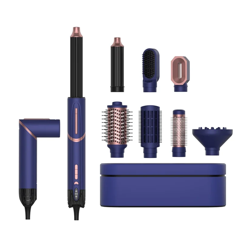 110000 Rpm High Speed Bldc Brushless Hair Tools Blow Dryer Brush Set Styler Cepillo 7 En in 1 Hot air Brush Hair Styler