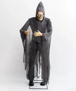 2025 New Halloween Holiday Glowing Eye 190cm 75 Inches Giant Props Electric the Lost Grim Reaper Decoration