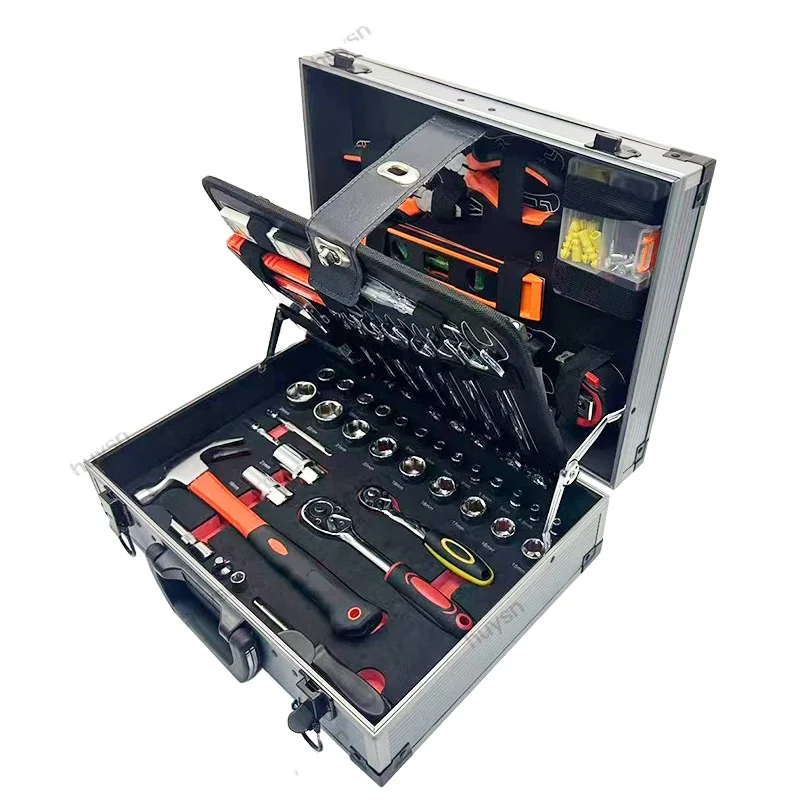 266 Piece Portable Handheld Toolbox Set for Household Maintenance and All-around Combination