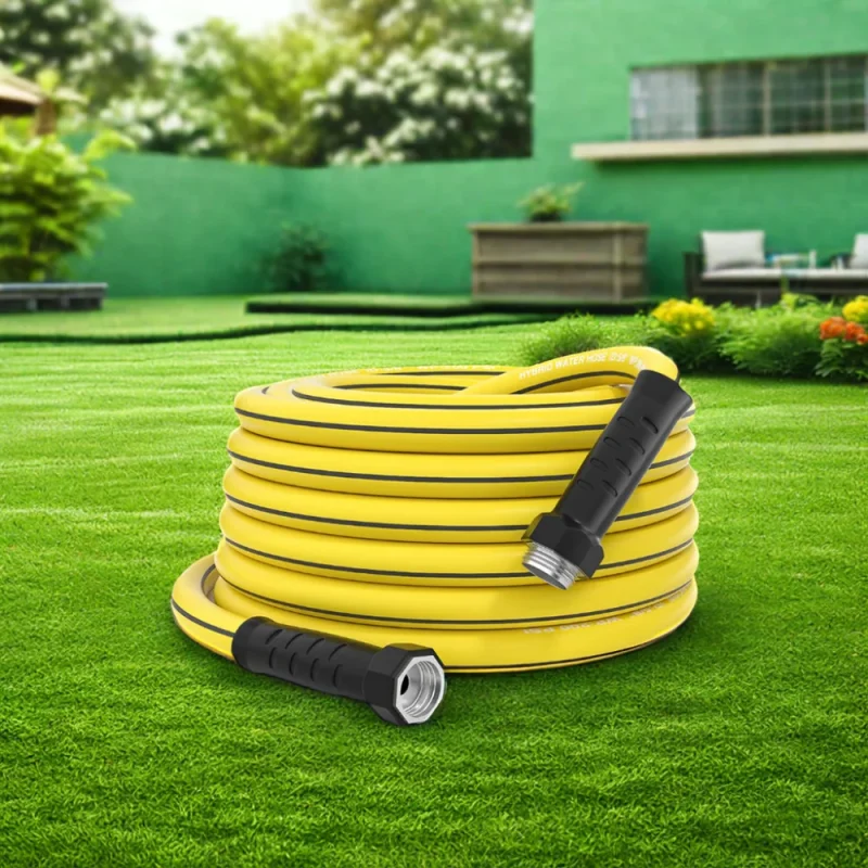 High Quality Home Garden 200 Ft Flexible Water Garden Hose With Brass Fittings Rubber and Plastic Garden Hoses