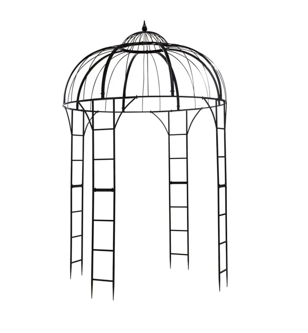 European Style Iron Garden Arch Outdoor Garden Decoration Metal Arch Plant Climbing Gazebo