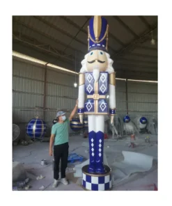 Fiberglass Sculpture Figurines Navidad Decor Outdoor Large Giant Life Size Christmas Nutcracker Soldier Decorations