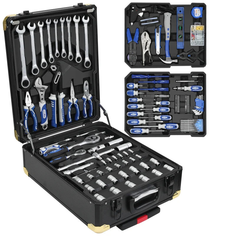 399pcs Professional Manufacturer's Household Auto Repair Tool Set Multi-Functional Hardware Hand Tools Aluminum