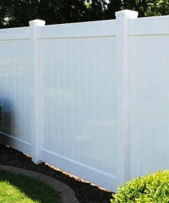 Outdoor 6x8 Foot High Quality Garden PVC Safety Fence Eco-Friendly Waterproof Anti-UV Easy Assembly 3D Design Low Cost Security