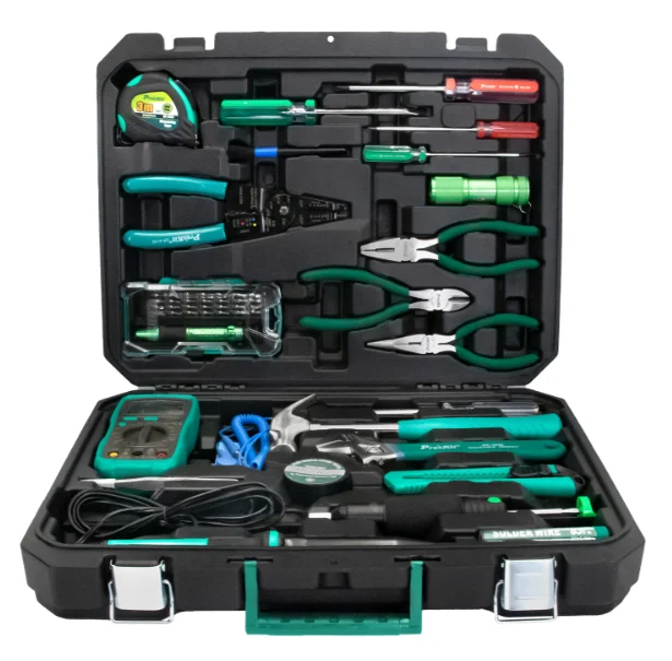 Pro'skit PK-2052 (52pcs) Multifunctional Tool Set for Home Use Electrician's Tool Box in Africa and Asia