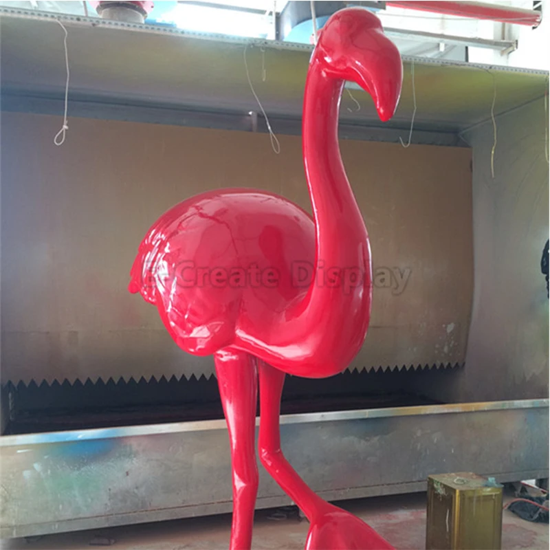 Decorative Garden Decor pink Flamingo Figurine Statue for Garden Decorations Artificial Animal Sculpture