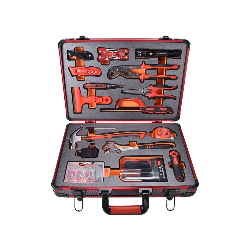 77 Pcs Household Manual Wrench Sets Combination Tools Set Bicycle Repair and Auto Maintenance Set Hardware Tool Box