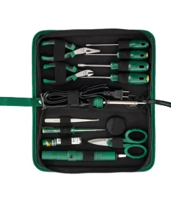 APEX 13pc Electronic Household Tool Set Steel Hand Tools with Hard Case USA Packaged Kits