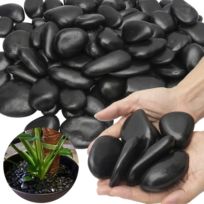 38lbs Natural Pebble Stone for Garden and Park Landscaping River Rock Cobble Decorative Stone