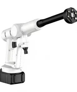 15M Portable Wireless Lithium Battery High Pressure Washer, 6-in-1 Nozzle Water Gun for Car, Garden & Household Cleaning