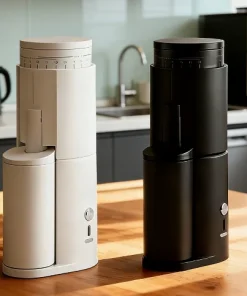 Kingze Custom Logo Electric Coffee Grinder Portable USB Rechargeable Stainless Steel Conical Burr Household Use Coffee Mill