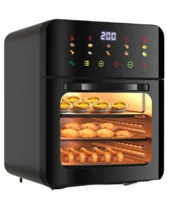 Modern Square Industrial Deep Digital Air Fryer Electric Toaster with Circulation for Home RV Hotel Use Versatile Fry Cook Tool