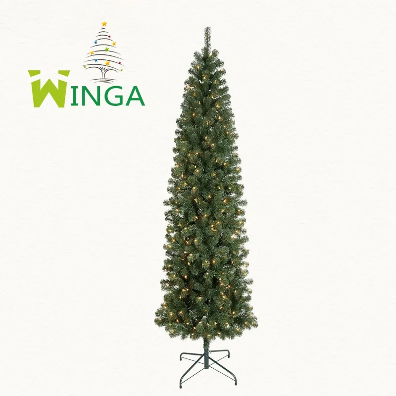Large Light Battery Operated Artificial PVC Christmas Tree 500-1000 Warm White LED Lights Eco-Friendly High Sample Available