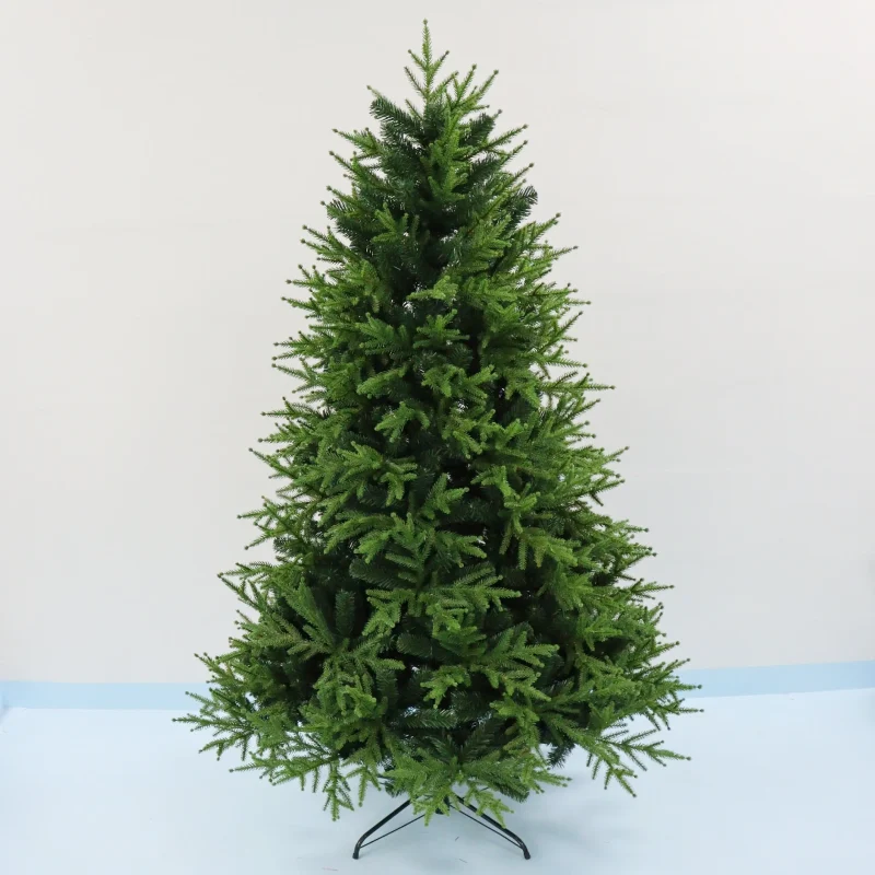 High Quality Standing Artificial Spruce Christmas Tree Decoration High-End PE+PVC Plug-In 100-500 LED Lights Flame Resistant