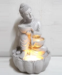 Garden Waterfall Outdoor Buddha Statue Fountains Large Buddha