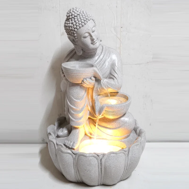 Garden Waterfall Outdoor Buddha Statue Fountains Large Buddha