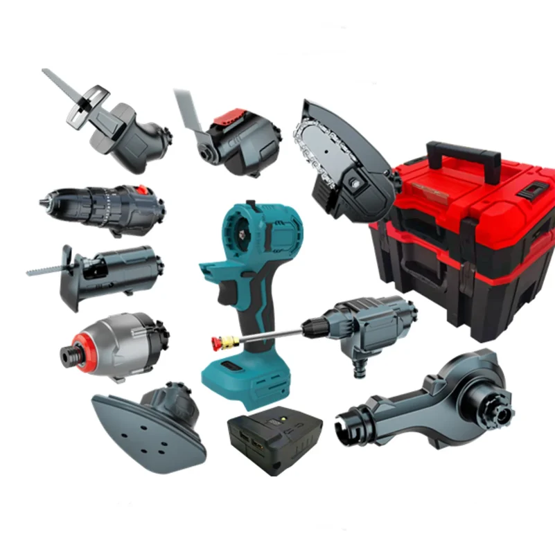 Multi Tools Power Tools Stock 11-in-1 Combo Kit Drill Jig Saw Reciprocating Saw Oscillating Tool Mouse Sander Attachments
