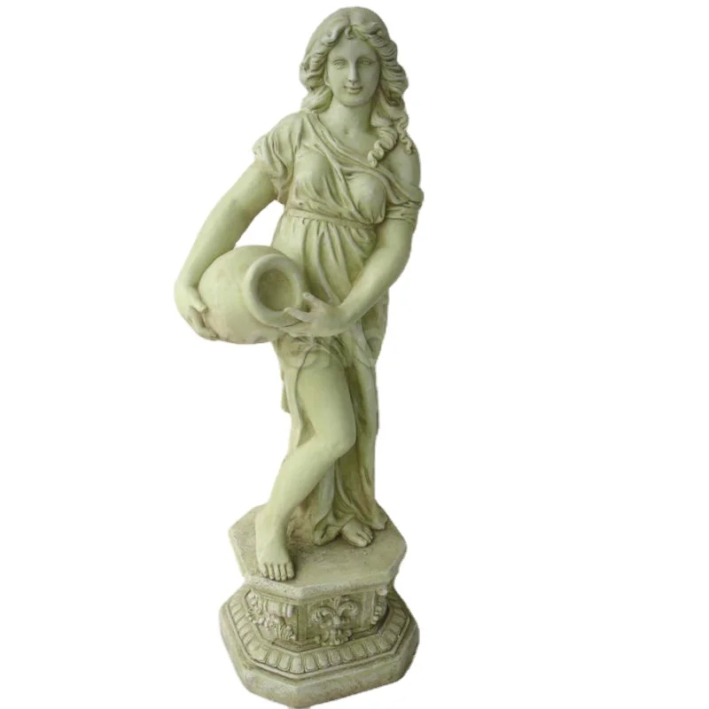 Classic Garden Statues with Rose Girl Garden Ornament
