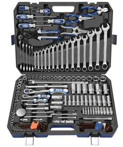 145 Pcs Multifunctional Repair Household Power Hand Tool Kit Garage Auto Car Repair Tool Trolley 11451