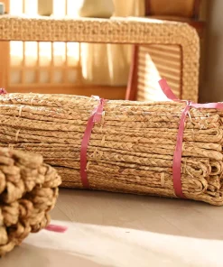 Handmade Natural Water Hyacinth Grass Braid Straw Braid Aquatic Grass Braid Bulrush Plant Crafts Furniture Decoration Raw