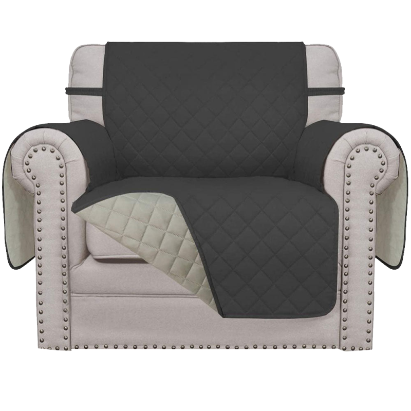 Reversible Water Resistant Armchair Cover Large Recliner Cover- 21&22&30 Inches