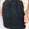 Katie Denim Skirt - Black Denim